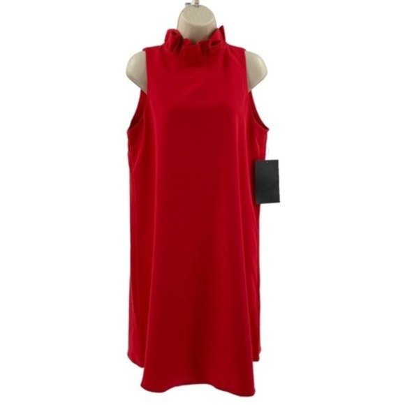 Tuckernuck NEW Blythe Poppy Preppy Bow Sleeveless Mini Dress Cherry Red Size XXS - Picture 4 of 12